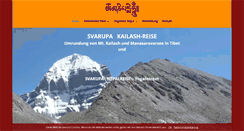 Desktop Screenshot of kailashreise-tibet.de